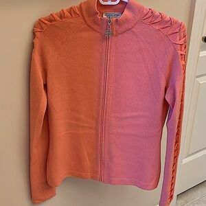 St. John Coral Sweater Cardigan